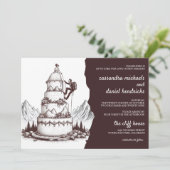 Trouw met Cake Climbers Kaart (Staand voorkant)