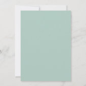 Trouw met Celadon Lila Wilde Bloem Kaart (Achterkant)