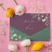 Trouw met Edelsteen Kleuren All In One Uitnodiging