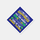 Trouw met een Braziliaan - Braziliaans Geluk Servet (Hoek)