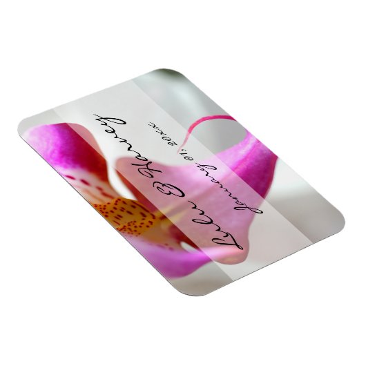 Trouw met een Witte Orchidee Magneet (Rechterzijde)