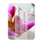 Trouw met een Witte Orchidee Magneet (Verticaal)