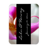 Trouw met een Witte Orchidee Magneet (Verticaal)