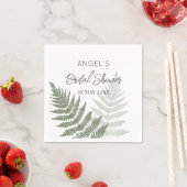 Trouw met Forest Green Ferns Servet (Insitu)