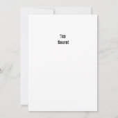 Trouw met geheim bruiloft zwart en blauw kaart (Achterkant)