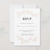 Trouw met Gouden Takken RSVP Kaartje (Voorkant)