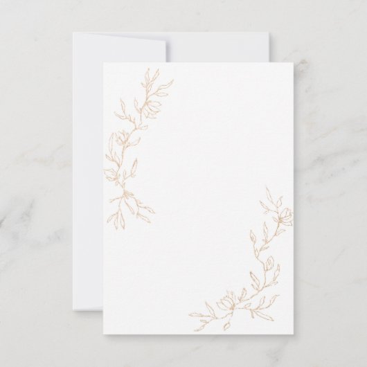 Trouw met Gouden Takken RSVP Kaartje (Achterkant)