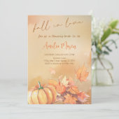 Trouw met je grote liefde - Romantische herfst bru Kaart (Staand voorkant)