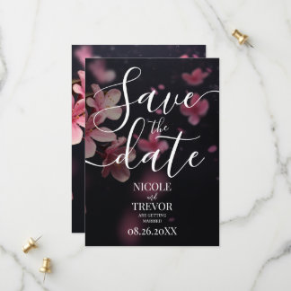 Trouw met Kersenbloesemthema op maat Save The Date