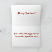 Trouw met Kerstmis! Feestdagen Kaart (Binnen)