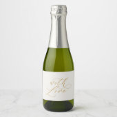 Trouw met Liefde Sparkling Wijnetiket (Voorkant)