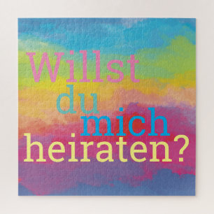 Trouw met me Aanzoek Legpuzzel