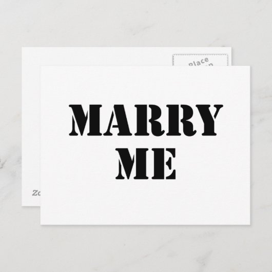 Trouw met me briefkaart (Voorkant / Achterkant)