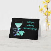 **** TROUW MET ME*** MAAK KERSTMIS *** VROLIJK** KAART (Gele Bloem)