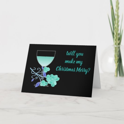 **** TROUW MET ME*** MAAK KERSTMIS *** VROLIJK** KAART (Voorkant)