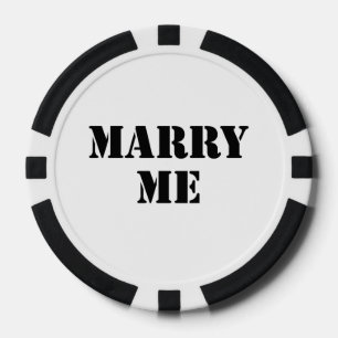 Trouw met me pokerchips