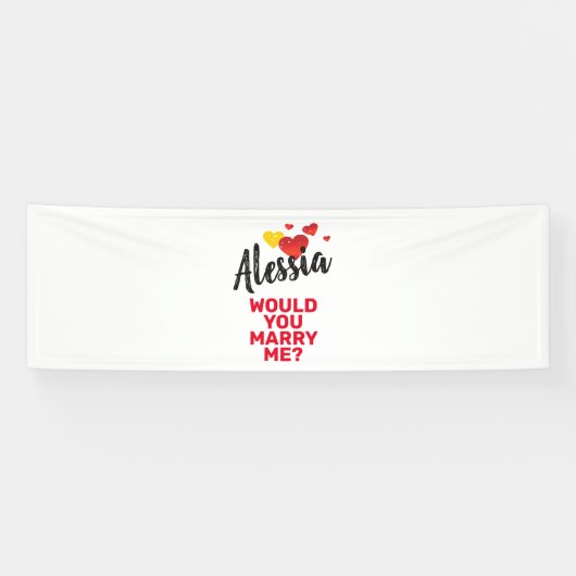 Trouw met me spandoek (Horizontaal)