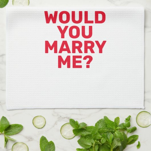 Trouw met me theedoek (Gevouwen)