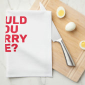 Trouw met me theedoek (Quarter Fold)