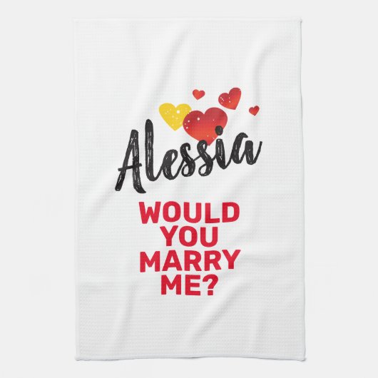 Trouw met me theedoek (Verticaal)