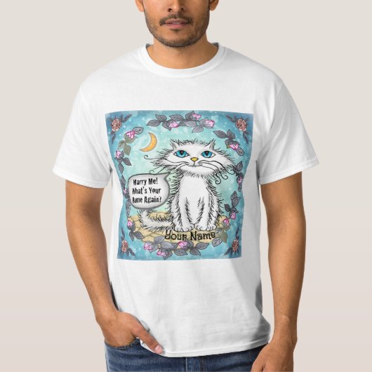 Trouw met mij Scraggles Kat T-shirt (Voorkant)