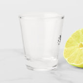 Trouw met monogram shot glas (Links)