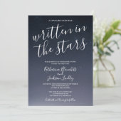 Trouw met Nachtelijke Sterrenhemel Kaart (Staand voorkant)