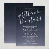 Trouw met Nachtelijke Sterrenhemel Kaart (Voorkant / Achterkant)