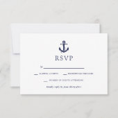 Trouw met Nautilus Anker RSVP Kaartje (Voorkant)