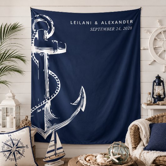 Trouw met Nautilusanker Wandkleed
