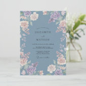 Trouw met Periwinkle Schilderachtige Omarming Kaart (Staand voorkant)