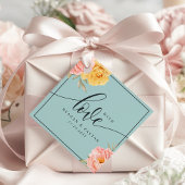 Trouw met Pioenroos en Liefde Bedankjes Labels