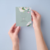 Trouw met Roze Magnolia Flyer (Hand)
