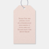 Trouw met Roze Roos Blush Cadeaulabel (Achterkant)