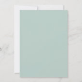 Trouw met Sage Muted Nature Kaart (Achterkant)