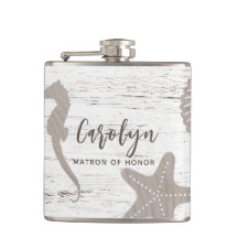 Trouw met strandthema houtnerf