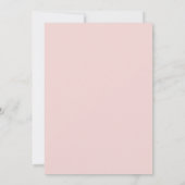 Trouw met Teal Blush Bloemblaadje Kaart (Achterkant)