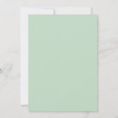 Trouw met Teal Salmon Aquarel Kaart (Achterkant)