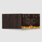 Trouw met Vintage Bloem Goud Folie Frame Gastenboek (Volledig)