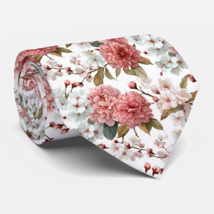 Trouw met vintage blush pioenrozen en ivoorkleurig stropdas