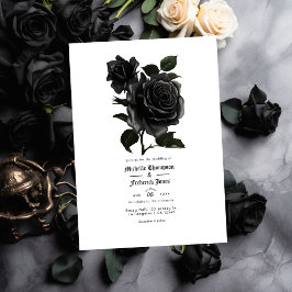 Trouw met Vintage Gotische Bloemen Save The Date
