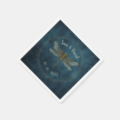 Trouw met vintage teal donkere gotische mystieke l servet (Hoek)