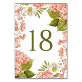 Trouw met vintage waterverf oranje hortensia kaart (Achterkant)