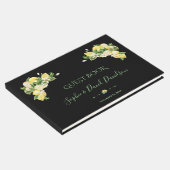 Trouw met waterverf citroen tropisch gastenboek (Hoek)