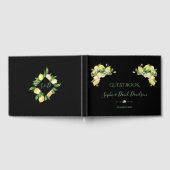 Trouw met waterverf citroen tropisch gastenboek (Volledig)