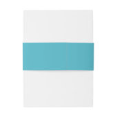 Trouw met wingerdrankroos turquoise monogram wapen uitnodigingen wikkel (Achterkant Voorbeeld)