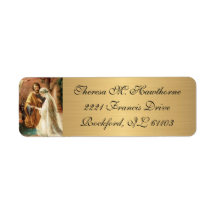 Trouw Metallic Elegante Goud Maagd Maria Jozef