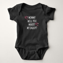 Trouw Mij Papa Baby Bodysuit