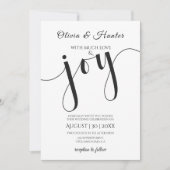 Trouw, Modern, Typografie, Script, Uitnodiging (Voorkant)
