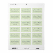 Trouw Moderne Elegant Eenvoudig Professioneel Etiket (Full Sheet)